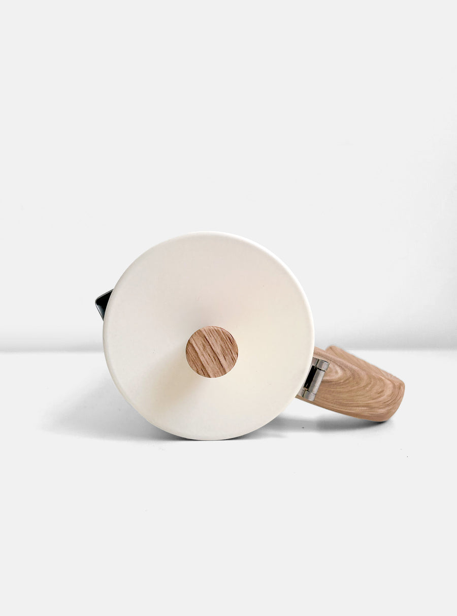 Hugo Stainless Steel Caffettiera in Almond Cream