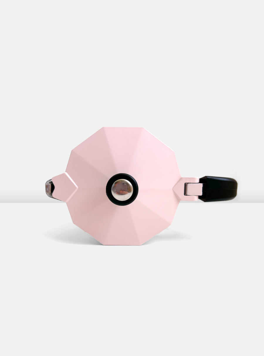 Matteo Aluminium Caffettiera in Pink Salt